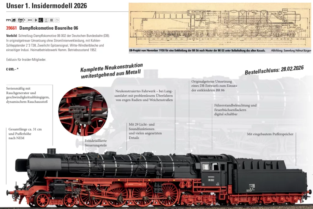 Märklin 39661 BR06 1. Insidermodell